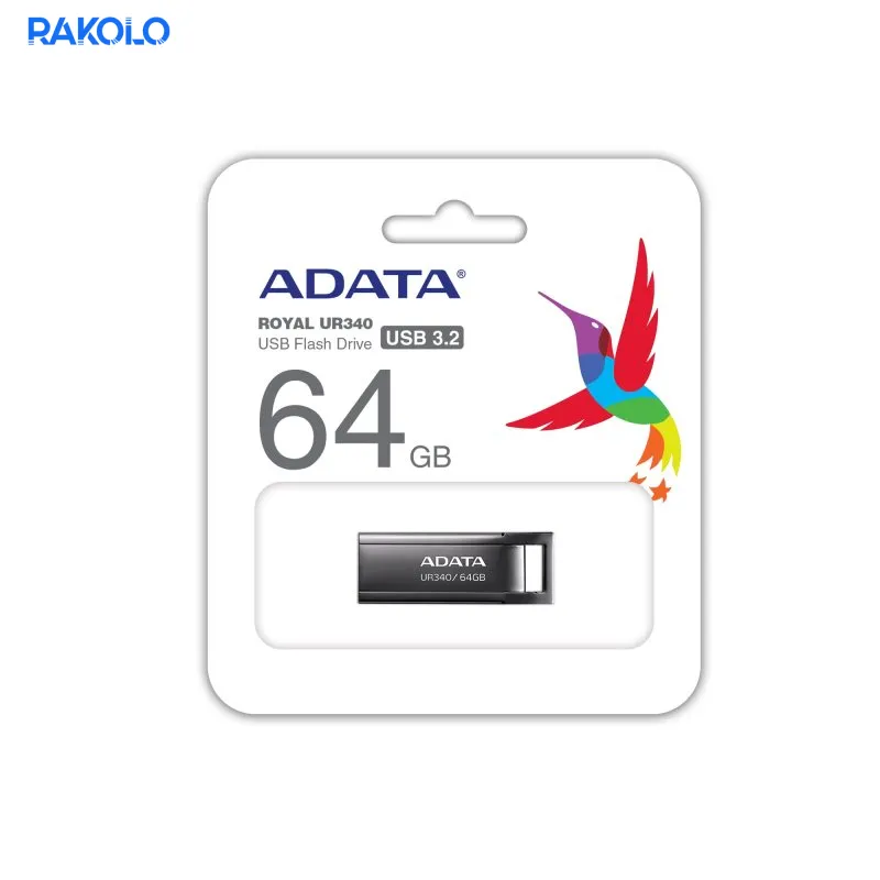 فلش مموری ADATA مدل UR340 USB 3.2 ظرفیت 64 گیگابایت