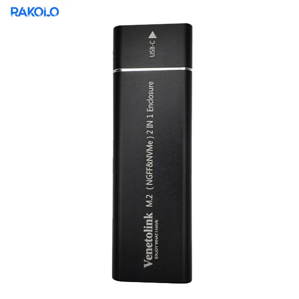قاب هارد M.2 NVME برند VENETOLINK فلزی Type-C