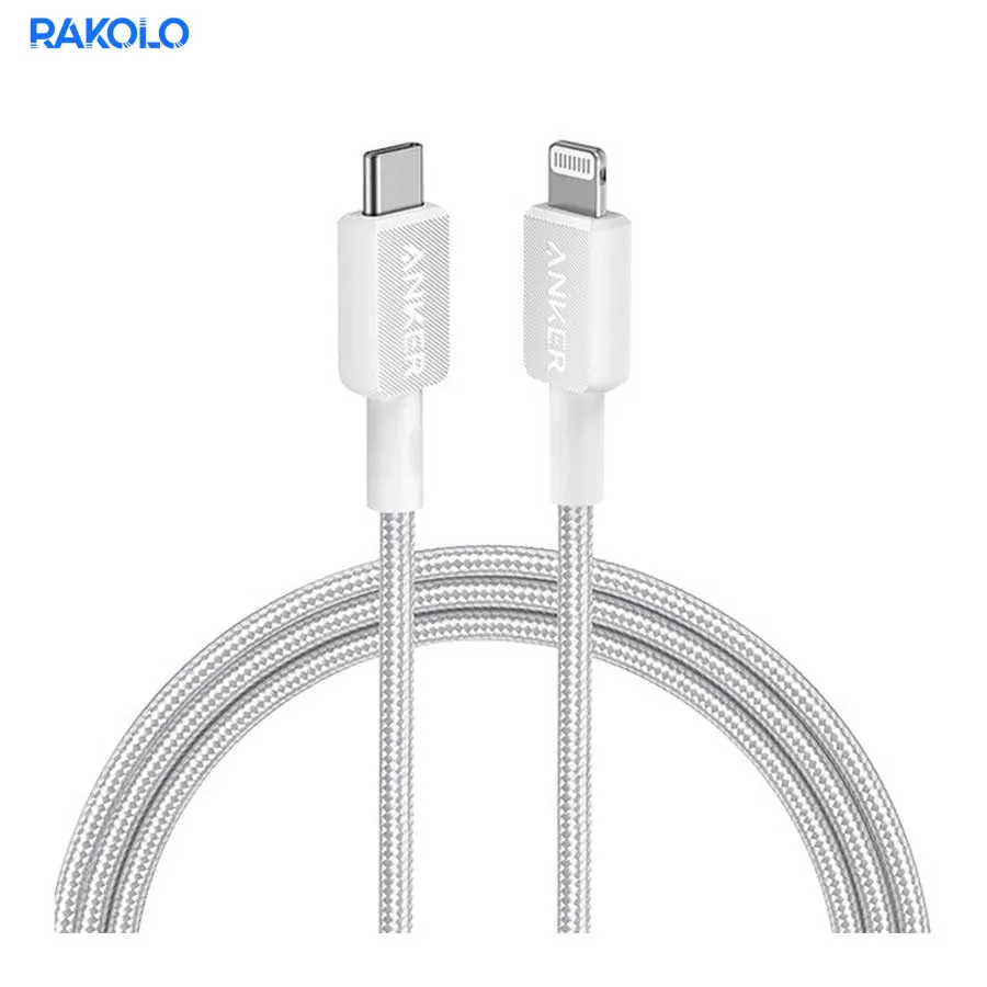 کابل شارژ Type-C به لایتنینگ برند انکر مدل A81B6 طول 1.8 متر