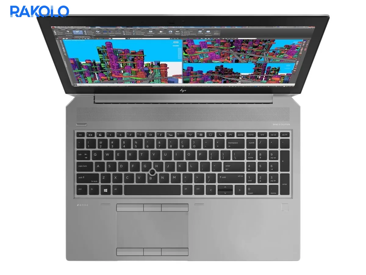 لپ تاپ استوک i7-8850H برند HP مدل ZBOOK 15 G5 رم 32 و حافظه 512 و گرافیک 4 گیگابایت