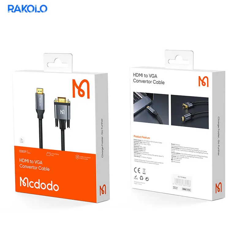 کابل تبدیل HDMI به VGA برند MCDODO مدل CA-7770 طول 2 متر