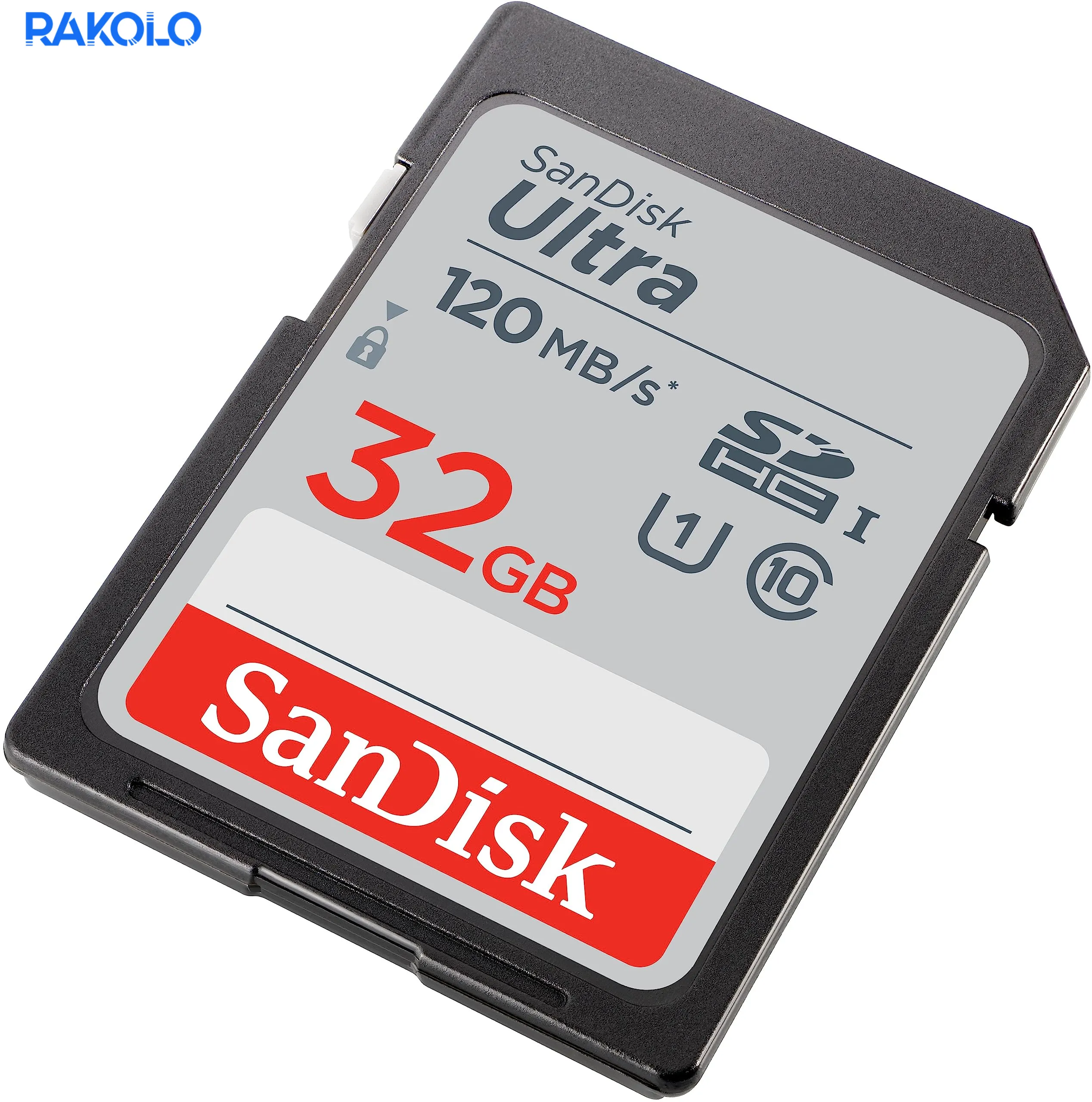 مموری کارت SD برند SanDisk مدل Ultra 120Mb ظرفیت 32 گیگابایت