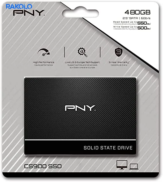 حافظه SSD برند PNY مدل CS900 ظرفیت 500 گیگابایت