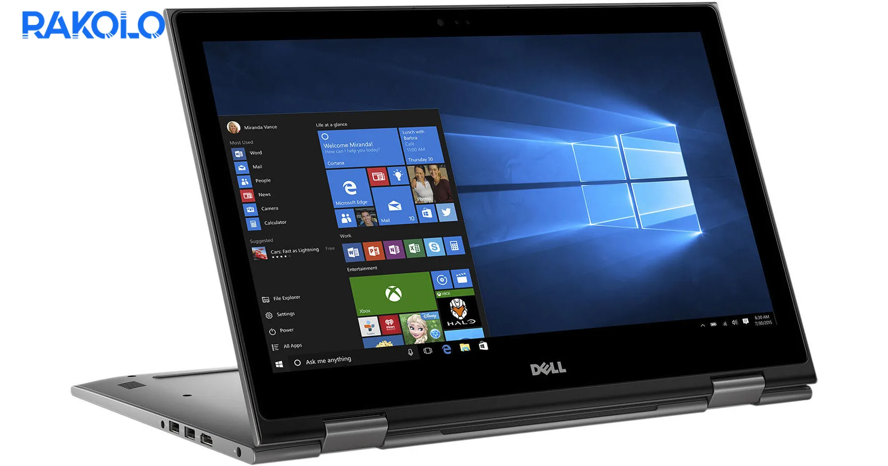 لپ تاپ استوک i7-7500U دل مدل Inspiron 5578 رم 8 و حافظه 256 گیگابایت