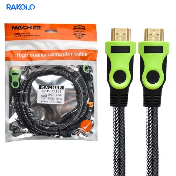 کابل HDMI برند MACHER مدل MR-90 طول 1.5 متر