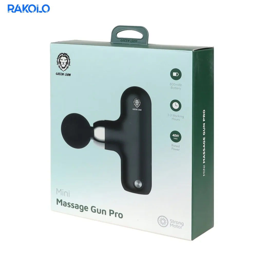 ماساژور تفنگی برند گرین لایون مدل Mini Massage Gun Pro 800mAh 40W