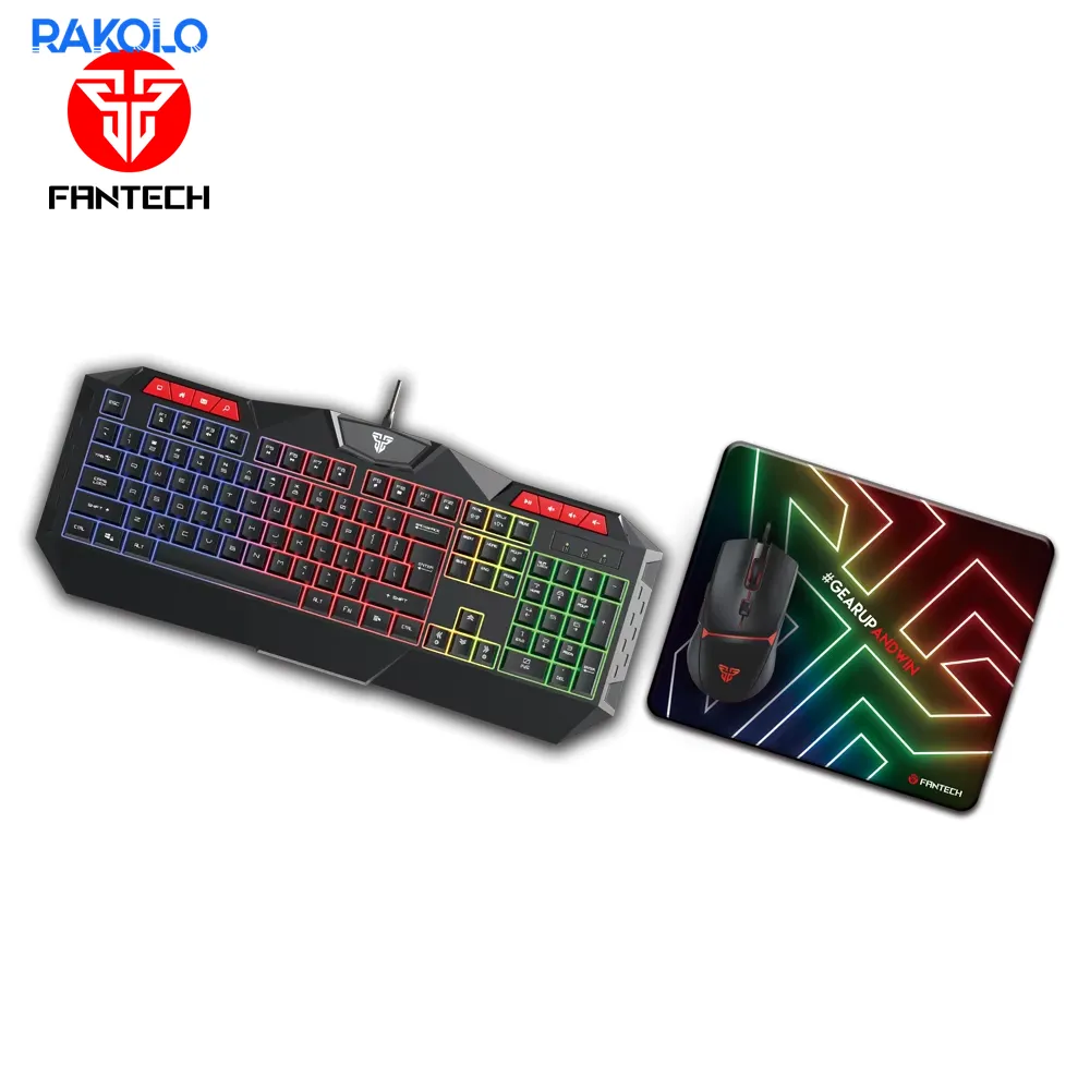 ماوس و کیبورد و پد ماوس باسیم برند FANTECH مدل P31