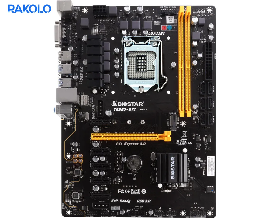 مادربرد استوک BIOSTAR مدل TB250-BTC