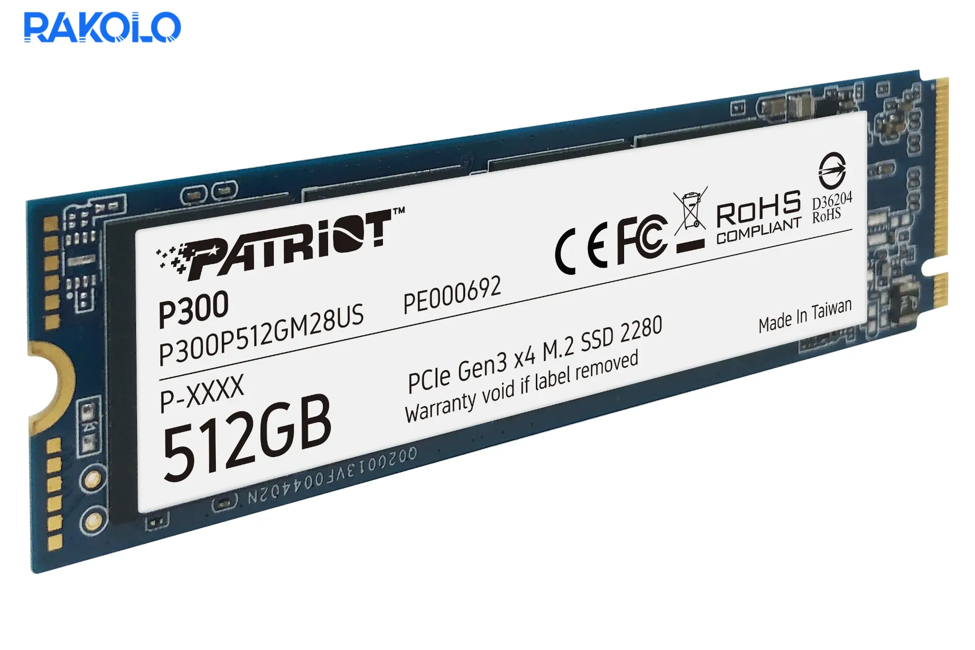 حافظه SSD برند PATRIOT مدل P300 ظرفیت 512 گیگابایت