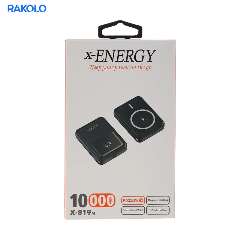 پاوربانک برند X-ENERGY مدل X-819 ظرفیت 10000 میلی آمپر