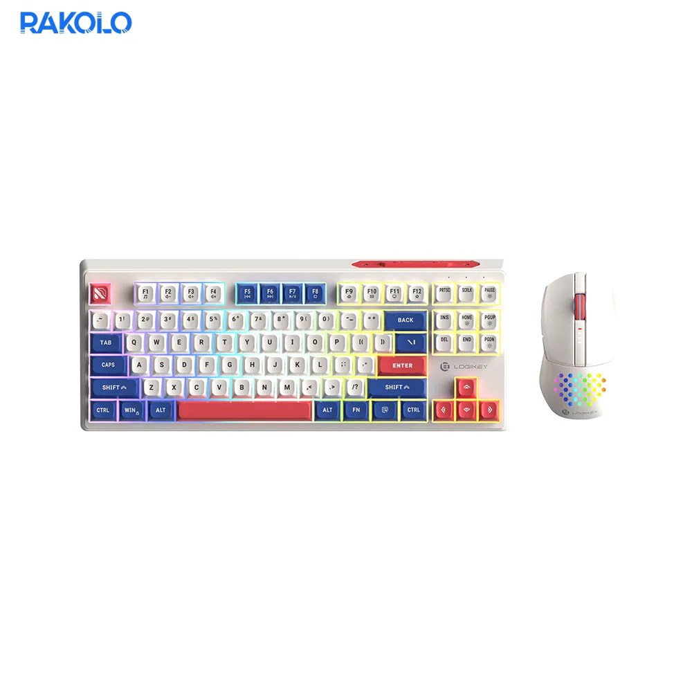 ماوس و کیبورد بیسیم گیمینگ برند LogiKey مدل KM329W