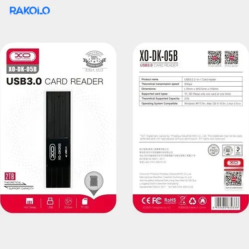 رم ریدر USB 3.0 برند XO مدل DK05B