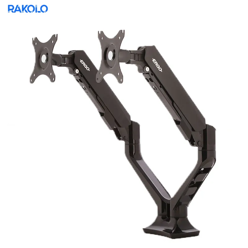 پایه مانیتور گازی دو دسته برند ERGO مدل WLA004