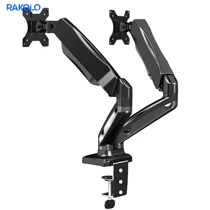 پایه مانیتور گازی دو دسته برند ERGO مدل WLA004