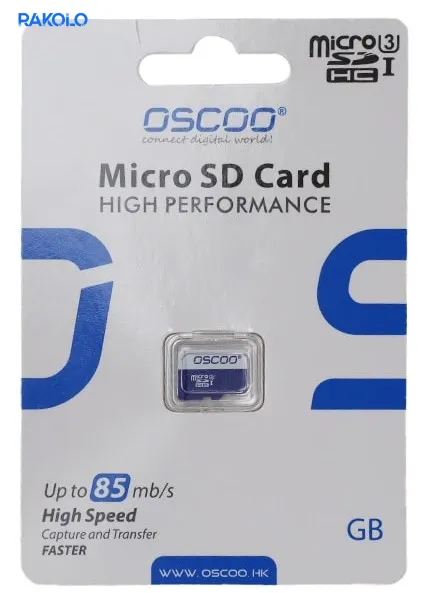 مموری کارت برند OSCOO مدل U3 ظرفیت 128 گیگابایت سرعت 85 MB/s