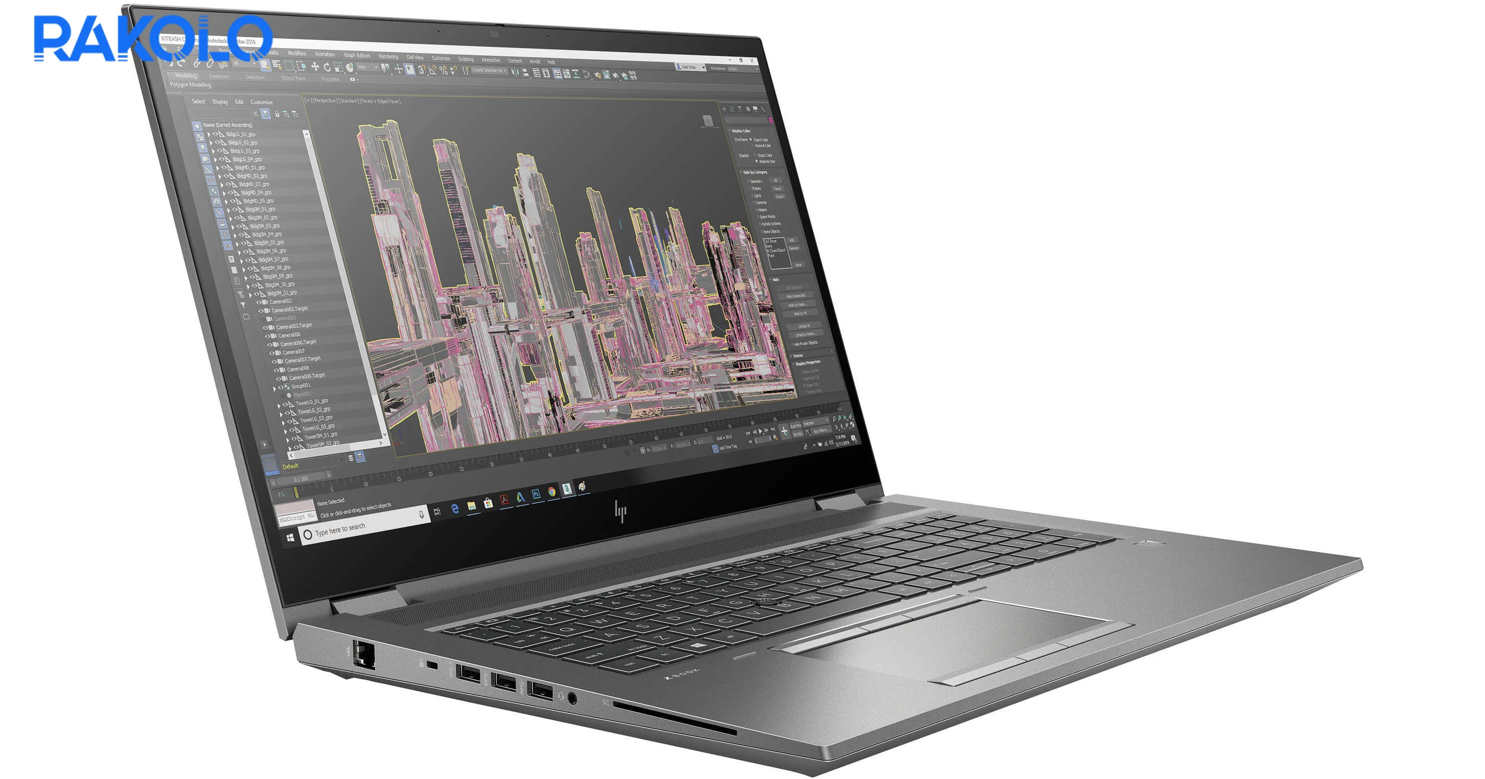 لپ تاپ استوک i9-10885H اچ پی مدل ZBOOK FURY 17 G7 رم 32 و حافظه 32 و گرافیک 6 گیگابایت