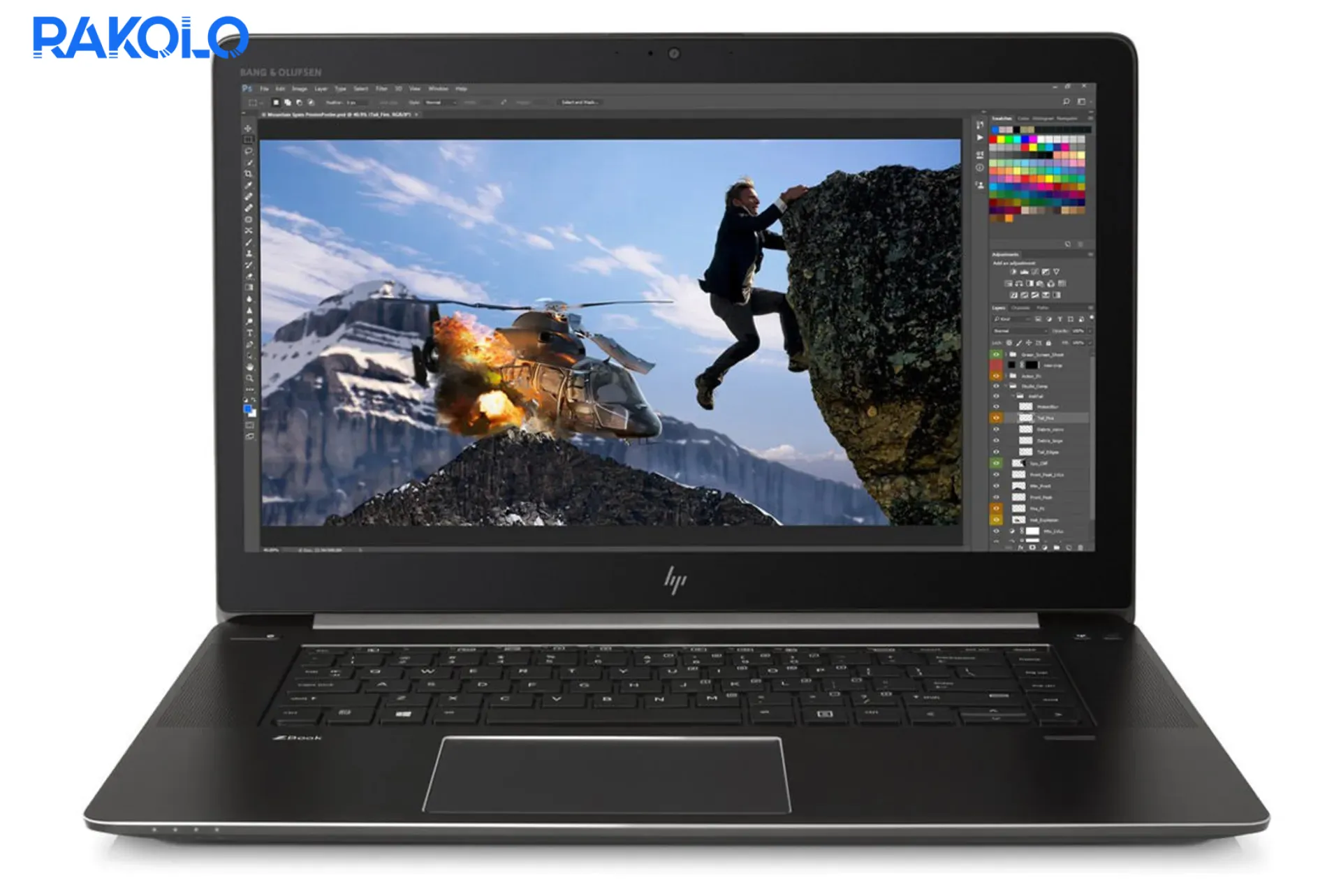 لپ تاپ استوک i7-7820HQ برند HP مدل ZBOOK STUDIO G4 رم 32 و حافظه 512 و گرافیک 4 گیگابایت