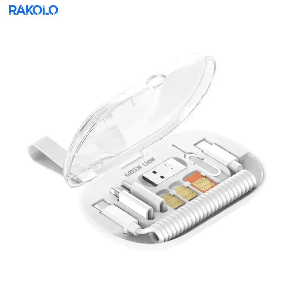 کابل شارژ همه کاره گرین لایون مدل 6 in 1 Multi Functional Data Cable Set