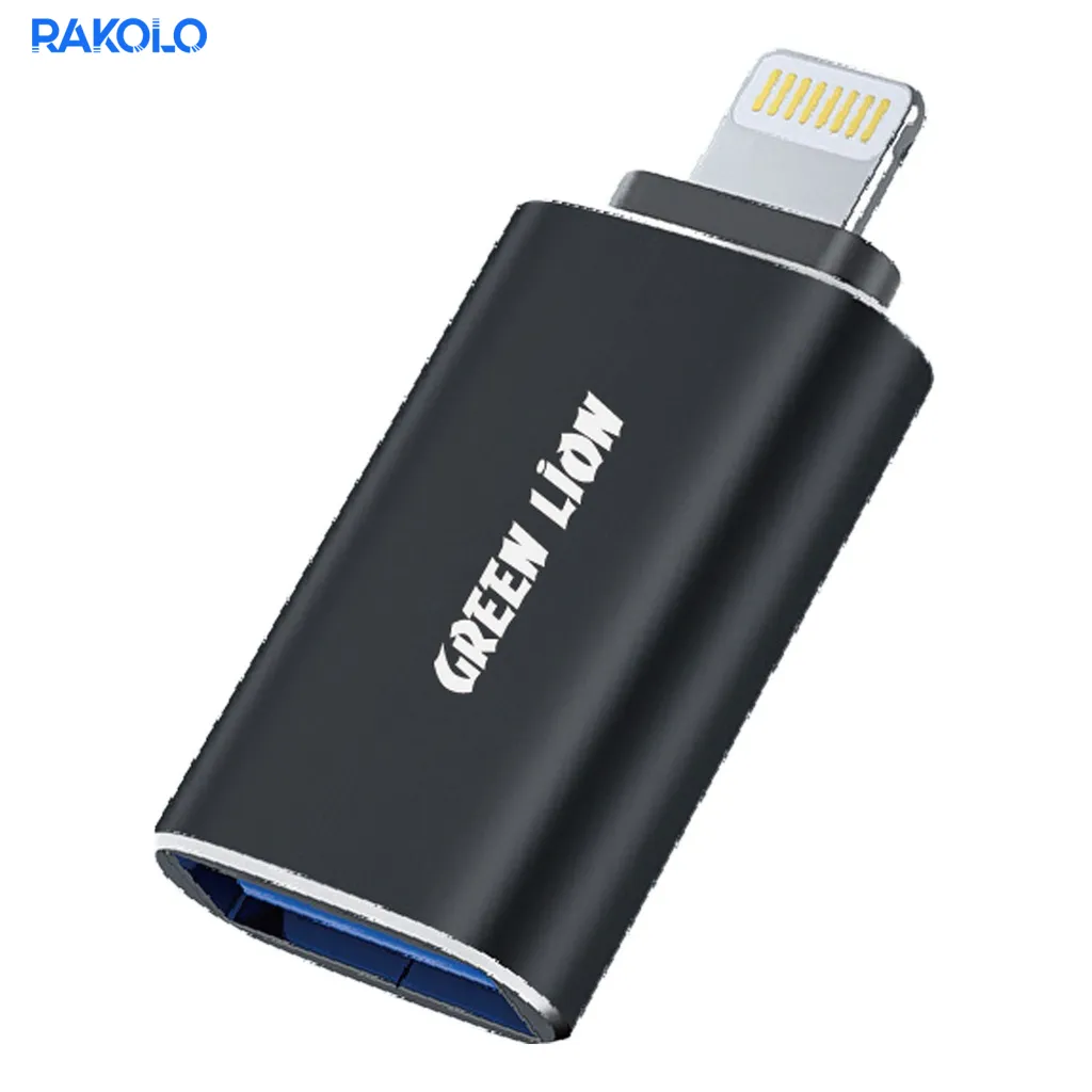 تبدیل OTG لایتنینگ برند گرین لایون مدل Lightning to USB 3.0 OTG