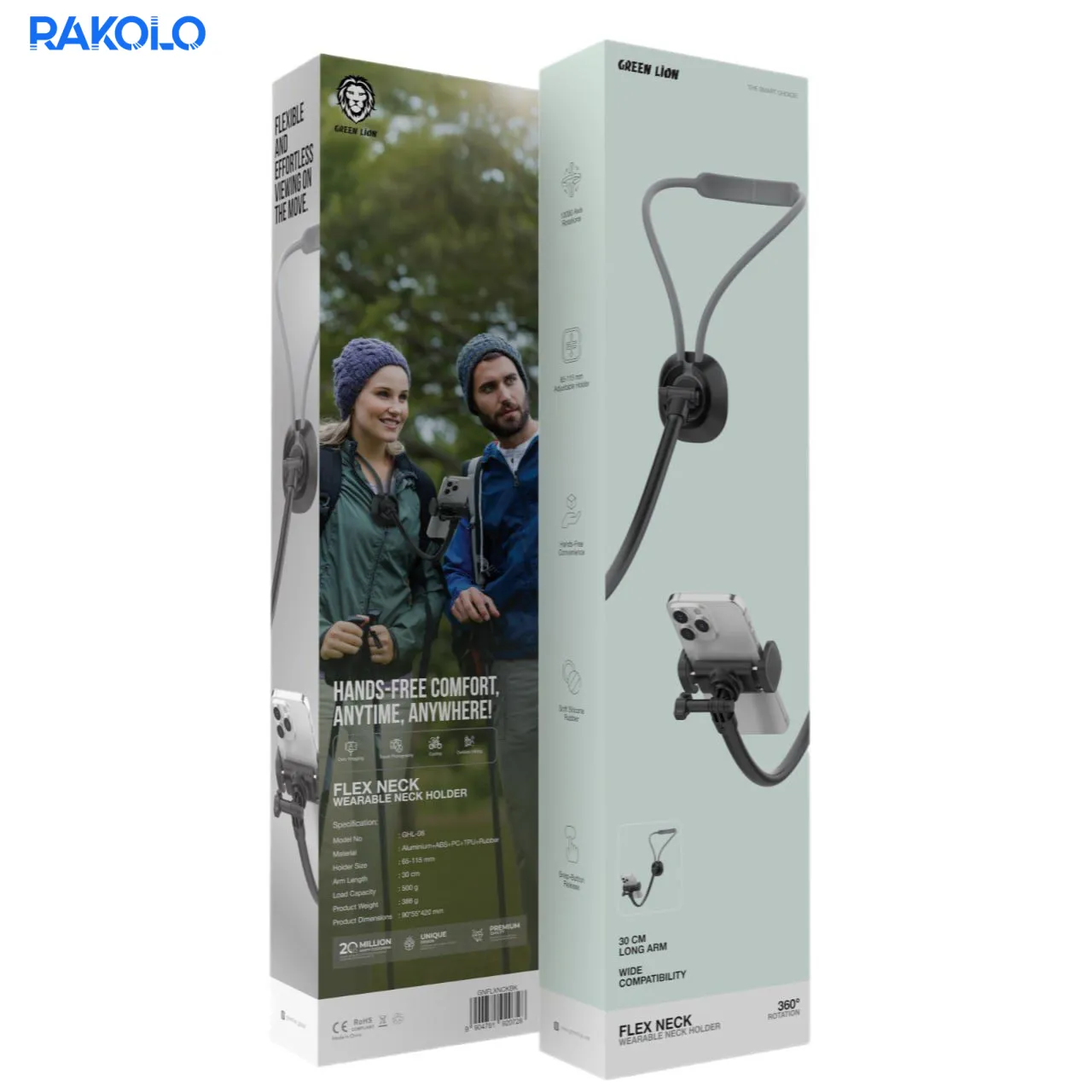 هولدر گردنی موبایل برند گرین لایون مدل Flex Neck Wearable Neck Holder