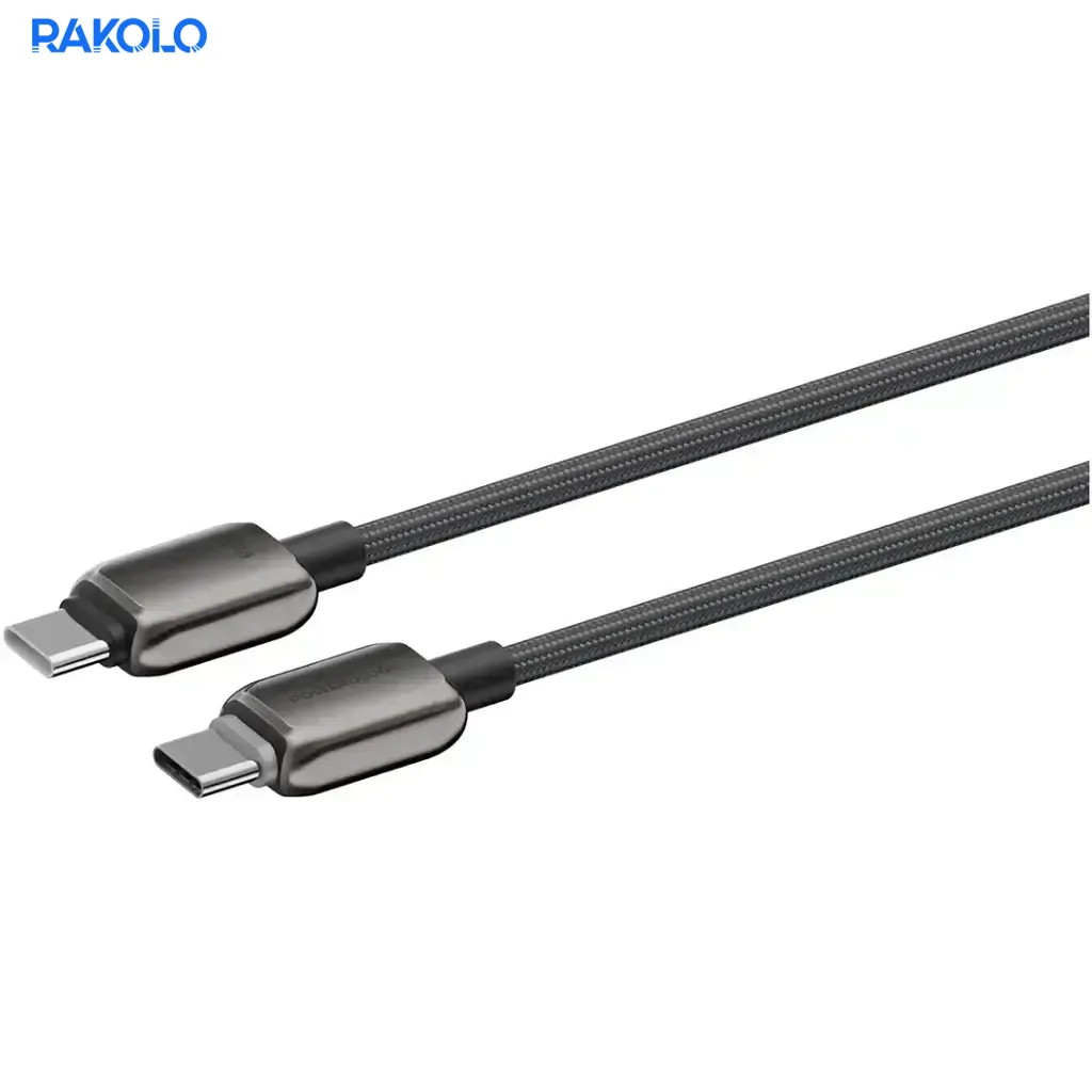 کابل شارژ دوسر TYPE-C برند POWEROLOGY مدل ZINCO SERIES PD60W