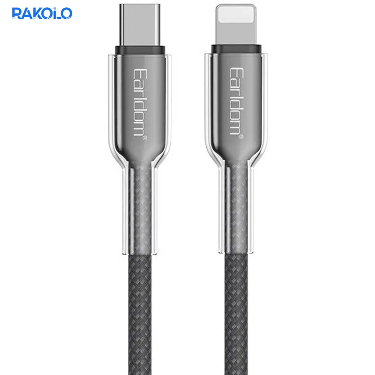 کابل شارژ TYPE-C به لایتنینگ برند EARLDOM مدل EC205C-L