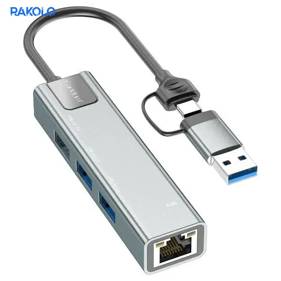 هاب TYPE-C و USB چهار پورت برند EARLDOM مدل HUB23