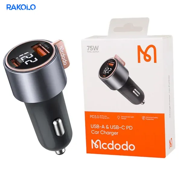 شارژر فندکی 75 وات برند MCDODO مدل CC3690