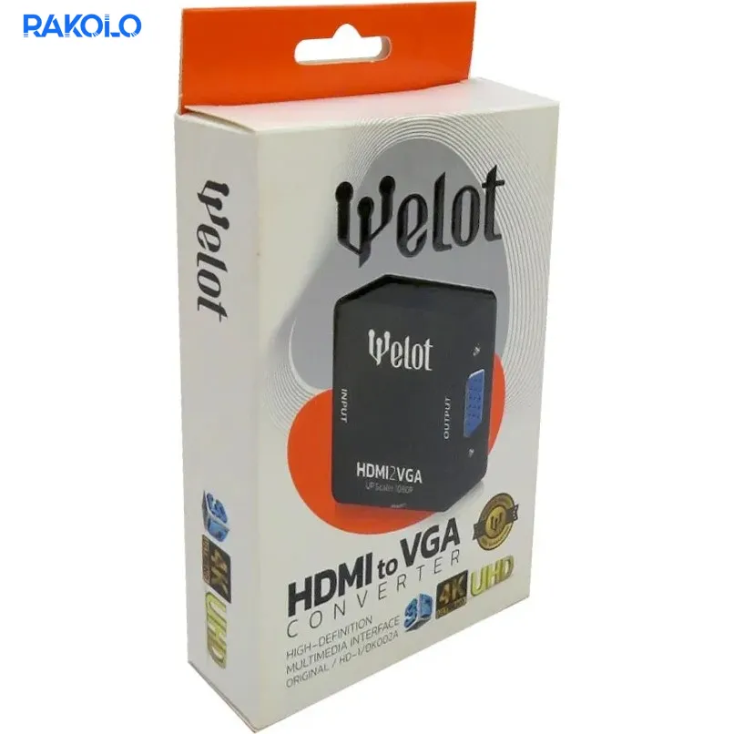 تبدیل پاوردار HDMI به VGA برند WELOT