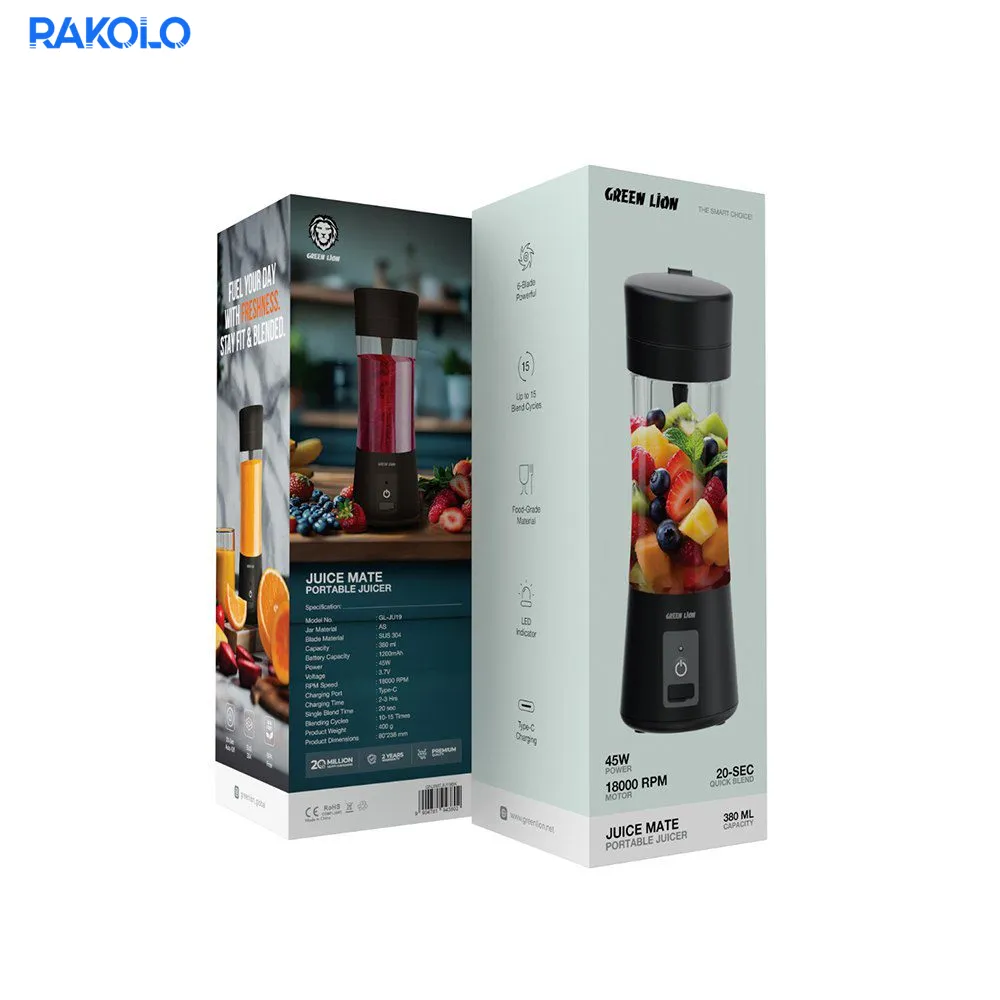 آبمیوه گیر و مخلوط کن برند گرین لایون مدل JUICE MATE ظرفیت 380 میلی لیتر