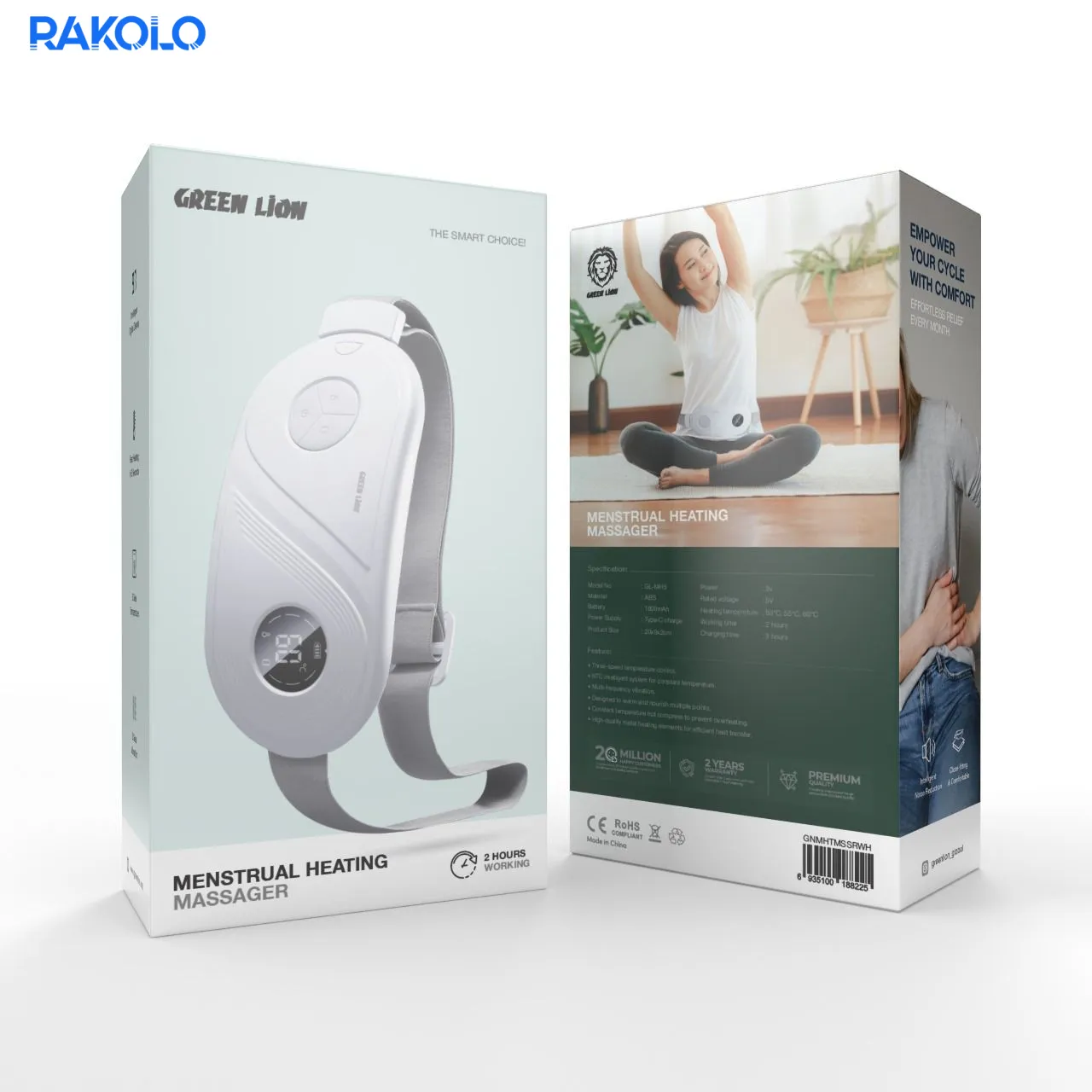 ماساژور و گرم کننده شکم گرین لایون مدل Menstrual Heating